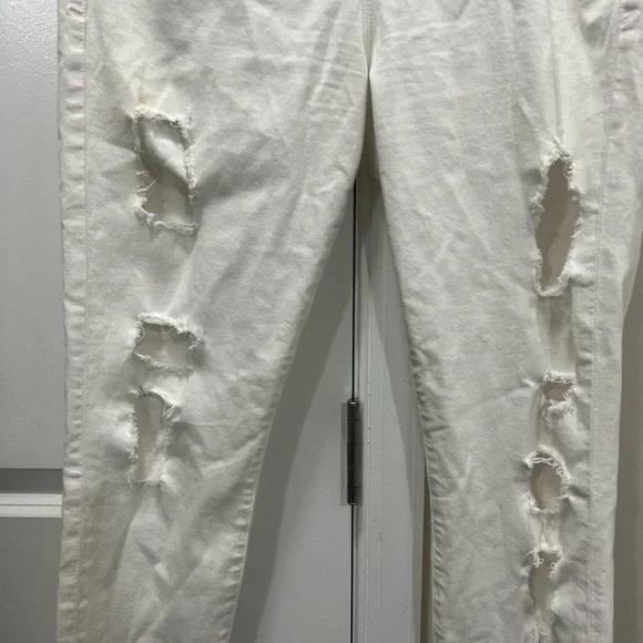 Good American White Distressed Good Legs Jeans Size 16 US - Picture 2 of 6